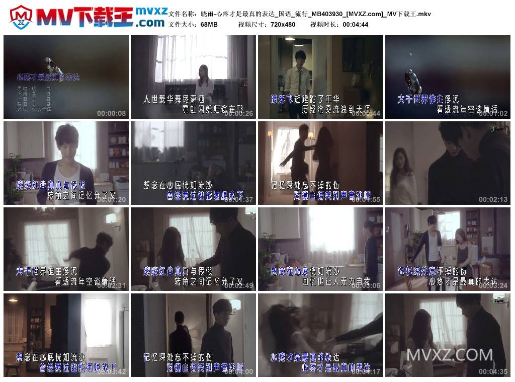 晓雨-心疼才是最真的表达_国语_流行_MB403930